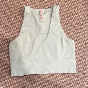 Athleta Sky Blue Ribbed Tank Top